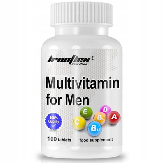 Ironflex Multivitamin For Men Suplement diety, 100 tab. Ironflex