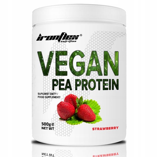 IRONFLEX VEGAN PROTEIN PEA 500g WEGAŃSKA ODŻYWKA BIAŁKOWA BIAŁKO Z GROCHU Ironflex