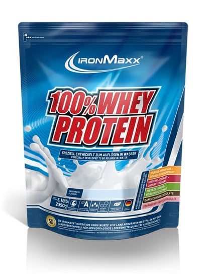 Ironmaxx 100% Whey Protein białko 500g Biała czekolada - truskawka Iron Horse Series