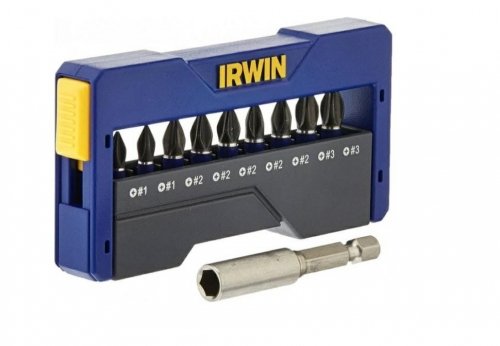 IRWIN KOŃCÓWKI UDAROWE KPL.10szt.+UCHWYT MIX 25 MM Irwin