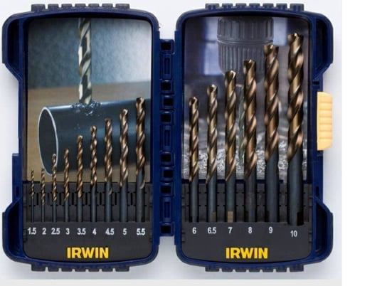 IRWIN ZESTAW 15szt. 1.5mm, 2mm, 2.5mm, 3mm, 4mm, 4.5mm, 5mm, 5.5mm, 6mm, 6.5mm, 7mm, 8mm, 9mm, 10mm Irwin