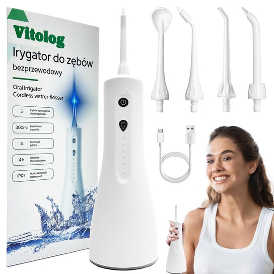 Irygator Dentystyczny Stomatologiczny Bezprzewodowy Do Zębów Jamy Ustnej Vitolog