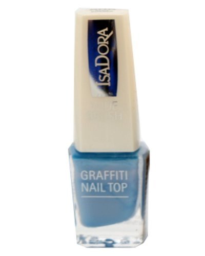 Isadora, Graffiti Nail Top, lakier 808 Blue Burner, 6 ml Isadora