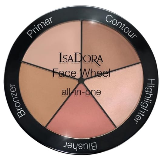 IsaDora Paleta do modelowania twarzy 5w1 - Face Wheel all-in-one 18 g Isadora