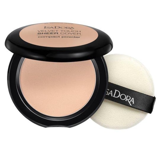 Isadora, Velvet Touch Sheer Cover Compact Powder matujący puder prasowany 43 Cool Sand 7.5g Isadora