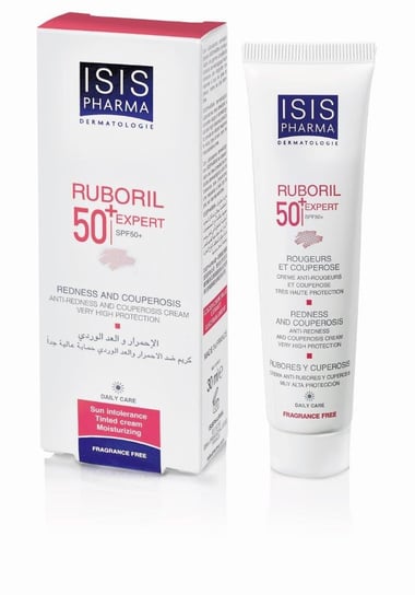 ISIS Pharma Ruboril Expert 50+, krem do skóry naczynkowej, delikatnie koloryzujący, SPF50+, 40 ml ISIS Pharma