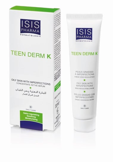 Isis Pharma Teen Derm K, krem keratoregulujący do skóry tłustej i trądzikowej, 30 ml Ekopharm