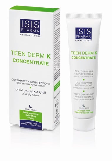 ISIS Pharma Teen Derm K, serum keratoregulujące do skóry tłustej i trądzikowej, 30 ml Ekopharm
