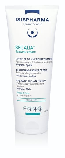 Isispharma Secalia Shower Cream, odżywczy krem pod prysznic do twarzy i ciała, 200 ml Isispharma