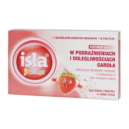 Isla Junior, smak truskawkowy, 20 szt. Inna marka