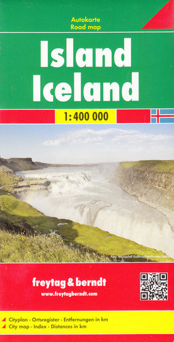 Islandia. Mapa samochodowa 1:400 000 Opracowanie zbiorowe