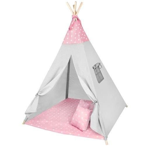 Iso Trade, namiot dla dzieci Tipi, różowy gwiazdki Iso Trade