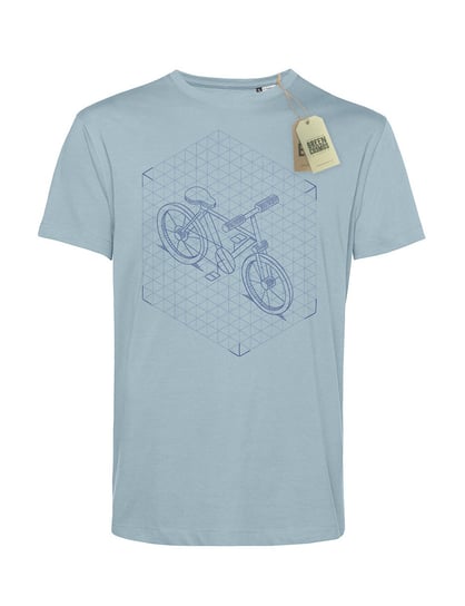 ISOMETRIC BICYCLE koszulka męska blue fog S GREEN COSMOS