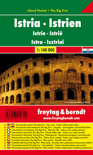 Istria. Mapa 1:140 000 Freytag & Berndt