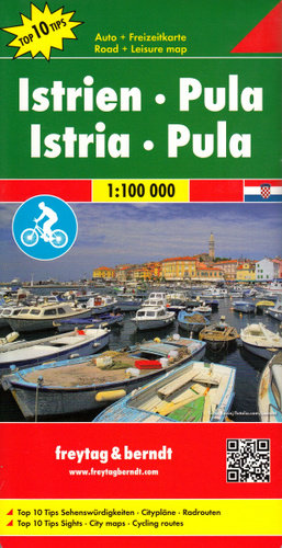 Istria, Pula. Mapa 1:100 000 Freytag & Berndt