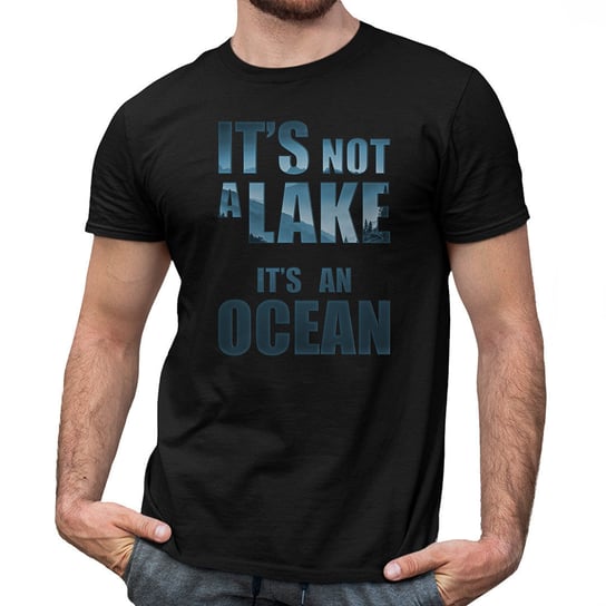 It's not a lake, It's an ocean - męska koszulka dla fanów gry Alan Wake II Koszulkowy