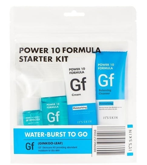 It's Skin, Power 10 Formula GF Starter Kit zestaw GF Toner 52ml + GF Effector 12ml + GF Cream 35ml + GF Balancing Cleanser 35ml It's Skin