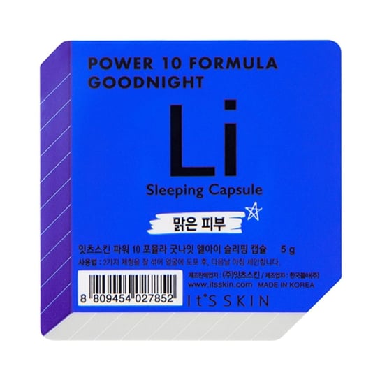 It's Skin, Power 10 Formula Good Night Sleeping Capsule LI, dwufazowa maseczka całonocna w kapsułce, 5 g It's Skin