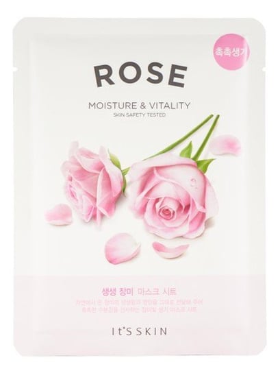 It's Skin, The Fresh Mask Sheet, maseczka do twarzy łagodząco przeciwzapalna w płachcie Rose, 20 g It's Skin