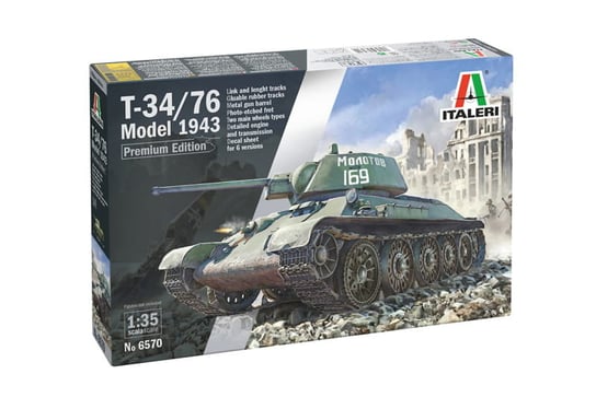 Italeri 6570 1:35 T-34/76 Model 1943 Early Version Premium Edition Italeri