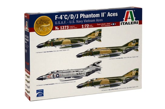 Italeri, F-4 Phantom Vietnam Aces 1:72, Model do sklejania, 8+ Italeri