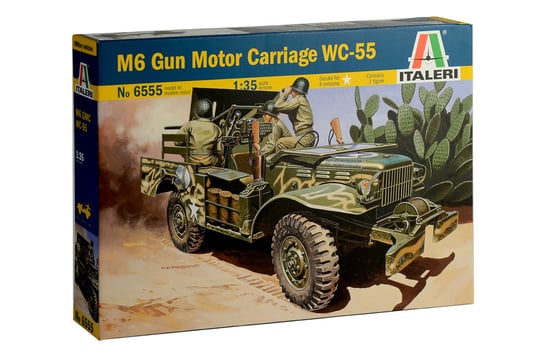 Italeri, Model do sklejania Samochód M6 Gun Motor Carriage WC-55 1:35, 8+ Italeri