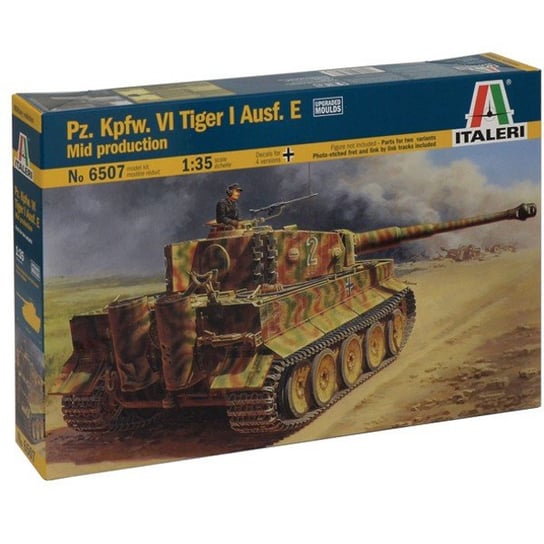 Italeri, Pz.Kpfw.VI Tiger I Ausf.E mid, Model do sklejania, 12+ Italeri