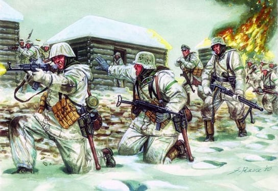 Italeri, WWII German Infantry in Winter, Model do sklejania Hipo