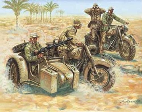 Italeri, WWII German Motorcycles, Model do sklejania Revell