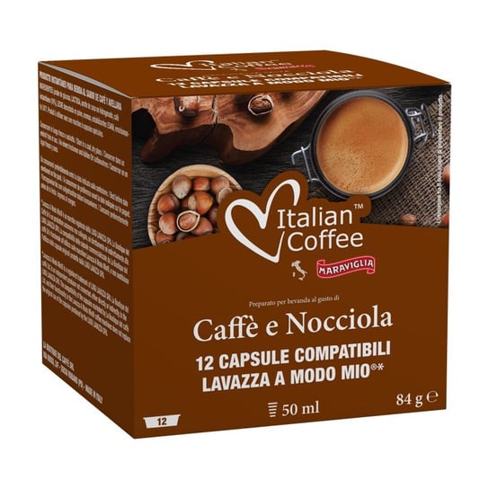 Italian Coffee, Caffè E Nocciola, Orzech Laskowy, Kapsułki Do Lavazza, A Modo Mio, 12 Kapsułek Italian Coffee