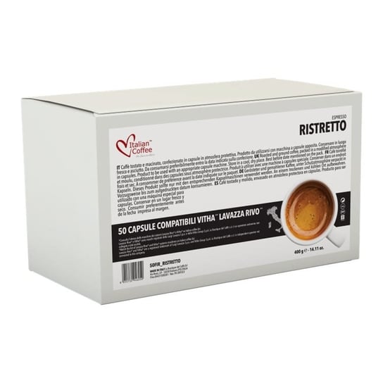 Italian Coffee Ristretto - 50 kapsułek kompatybilnych z Lavazza Firma Italian Coffee