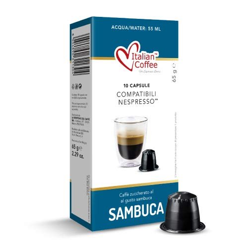 Italian Coffee, Sambuca, Kawa Aromatyzowana, Kapsułki Do Nespresso, 10 Kapsułek Italian Coffee