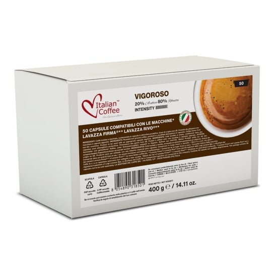Italian Coffee Vigoroso- 50 Kapsułek Kompatybilnych Z Lavazza Firma Italian Coffee