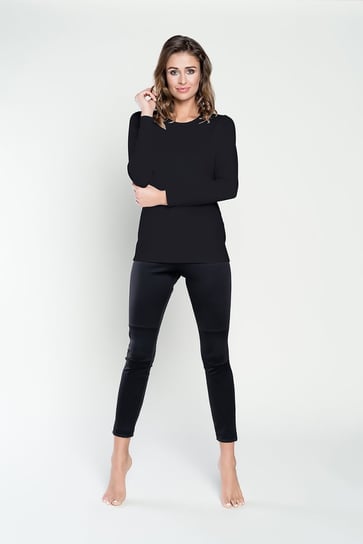Italian Fashion Bluzka damska IBIZA długi rękaw czarna - XL Italian Fashion