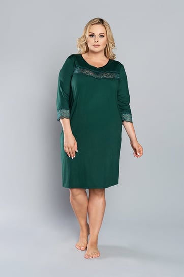 Italian Fashion Koszula nocna damska IZYDA rękaw 3/4 zielona - XL Italian Fashion