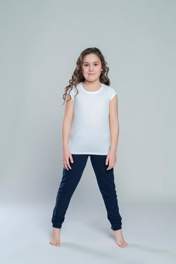 Italian Fashion Koszulka dziewczęca TOLA szerokie ramiączko biała - 10 Italian Fashion