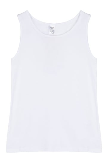 Italian Fashion Koszulka dziewczęca TOLA szerokie ramiączko biała - 14 Italian Fashion