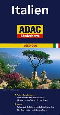 Italien ADAC 1:650 000 Włochy Opracowanie zbiorowe