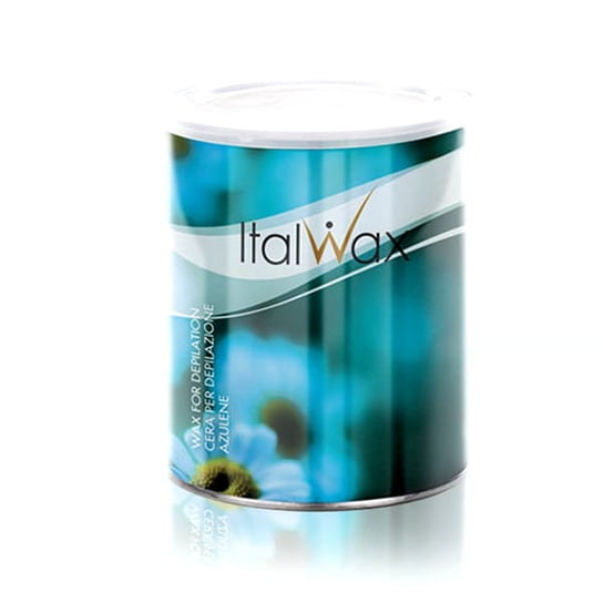 ItalWax Azulene aromatyczny transparentny wosk do depilacji w puszce 800ml ItalWax