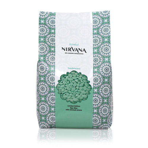 ItalWax Nirvana Film Wax Sandalwood - Premium SPA syntetyczny aromatyczny wosk twardy w granulkach do depilacji bezpaskowej 1kg ItalWax