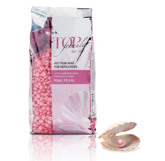 ItalWax Top Formula Pink Pearl Film wax - hipoalergiczny wosk twardy w granulkach do depilacji bezpaskowej niskotemperaturowy 750 gram ItalWax