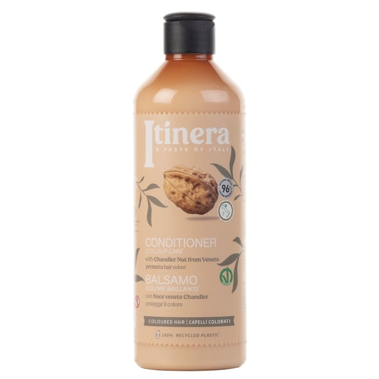 Itinera, Odżywka do włosów farbowanych z orzechem włoskim z Veneto, 96% naturalnych składników, 2x370 ml sarcia.eu