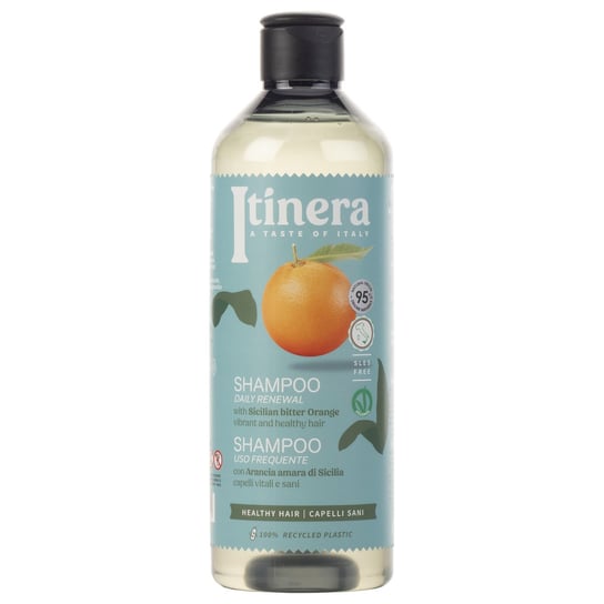 Itinera, Szampon do odnowy włosów z sycylijską gorzką pomarańczą, 95% naturalnych składników, 370 ml sarcia.eu