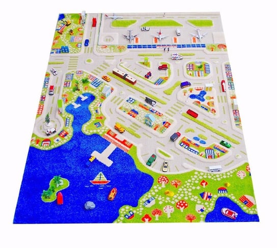 IVI Carpets, Dywan dziecięcy, 3D, Miasto portowe, 134x180 cm IVI Carpets