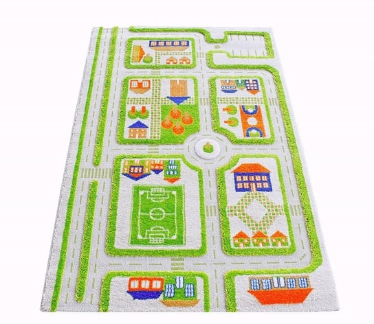 IVI Carpets, Dywan dziecięcy, 3D, Miasto Zabaw, Zielony, 100x150 cm IVI Carpets