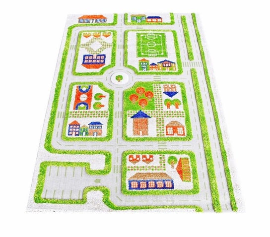 IVI Carpets, Dywan dziecięcy, 3D, Miasto Zabaw, Zielony, 134x180 cm IVI Carpets