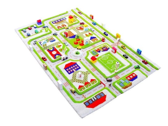 IVI Carpets, Dywan dziecięcy, 3D, Miasto Zabaw, Zielony, 160x230 cm IVI Carpets