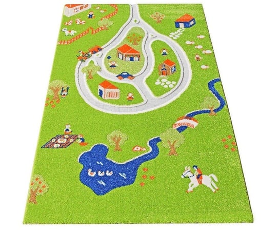 IVI Carpets, Dywan dziecięcy, 3D, Wioska, Zielony, 100x150 cm IVI Carpets