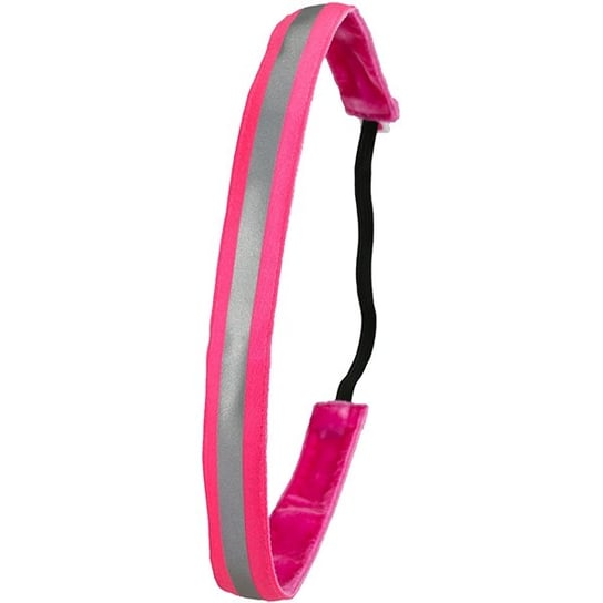 IvyBands, opaska do włosów do biegania Neon Pink Reflective 