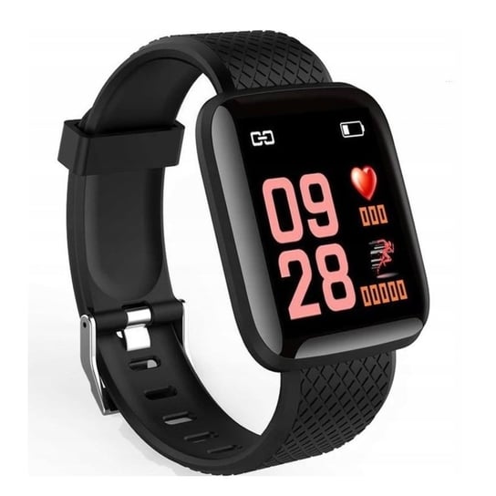 iWear M6 Smart & Fit Zegarek z pełnym ekranem dotykowym 1,3 cala IPS Sterowanie multimediami / HR / Ciśnienie krwi / Społeczność Czarny Confortime